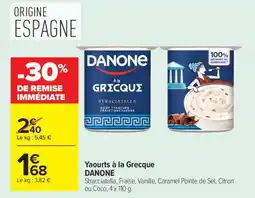 Carrefour Yaourts à la Grecque DANONE offre