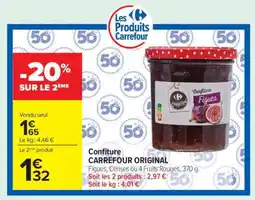 Carrefour Confiture CARREFOUR ORIGINAL offre