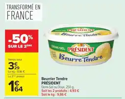 Carrefour Beurrier Tendre PRÉSIDENT offre