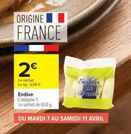 Carrefour ENDIVE offre
