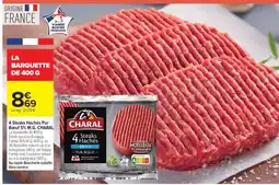 Carrefour 4 steaks hachés pur bœuf 5% M.G. CHARAL offre