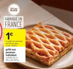 Carrefour grillé aux pommes individuel offre