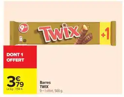 Carrefour Barres Twix offre