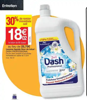Promocash Lessive Liquide Fleur de Lotus offre