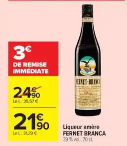 Carrefour FERNET-BRANCA offre
