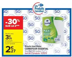 Carrefour Essuie-tout blanc CARREFOUR ESSENTIAL offre