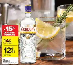 Carrefour Gin Gordon's offre