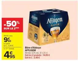 Carrefour Bière d'Abbaye AFFLIGEM offre