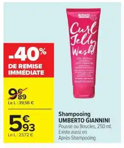 Carrefour Shampooing UMBERTO GIANNINI offre