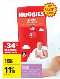 Carrefour Couches HUGGIES offre