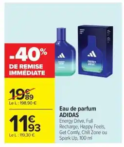 Carrefour Eau de Parfum ADIDAS offre