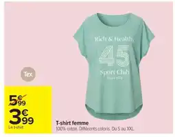 Carrefour T-shirt femme offre