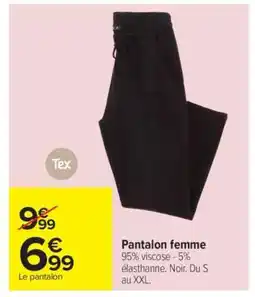 Carrefour Pantalon femme offre