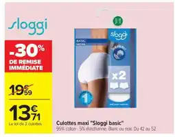Carrefour Culottes maxi Sloggi basic offre