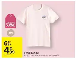Carrefour T-shirt homme offre