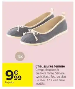 Carrefour Chaussures femme offre