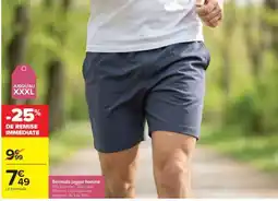 Carrefour Bermuda jogger homme offre