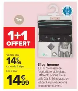 Carrefour Slips homme offre