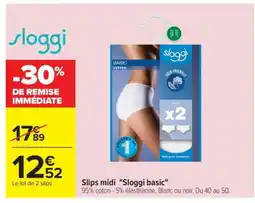 Carrefour Slips midi Sloggi basic offre