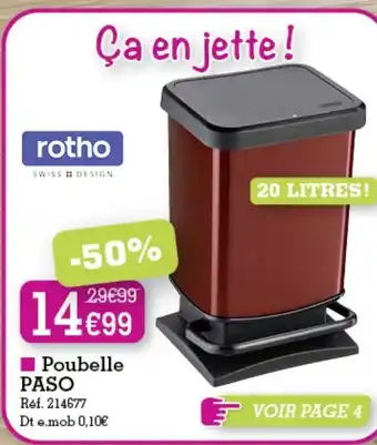 Kandy Poubelle Paso offre