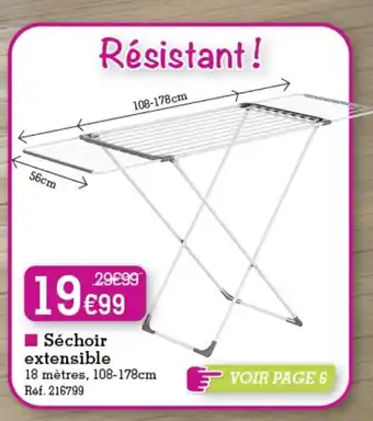 Kandy Séchoir Extensible offre