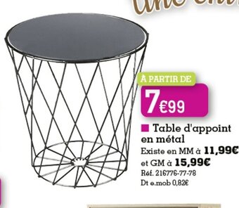 Kandy Table d'Appoint offre