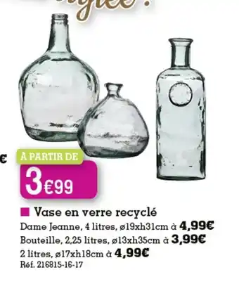 Vase En Verre Recyclé