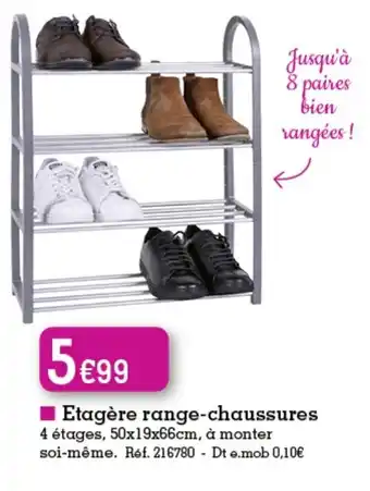 Kandy Etagère Range-Chaussures offre
