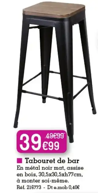 Kandy Tabouret de Bar offre