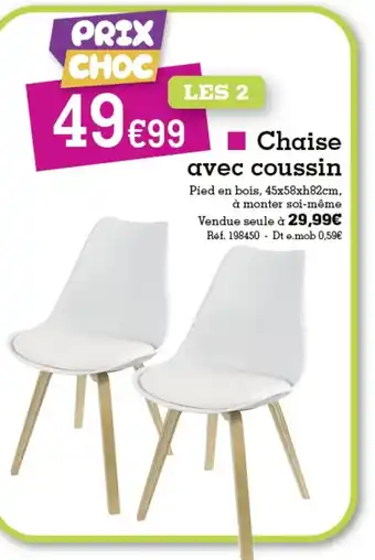 Kandy Chaise Avec Coussin offre