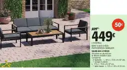 E.Leclerc Brico SALON BAS 4 PIÈCES offre