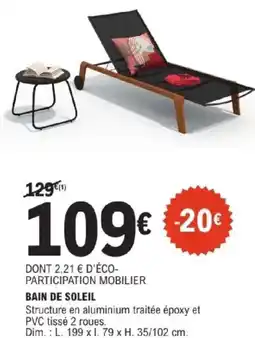E.Leclerc Brico BAIN DE SOLEIL offre