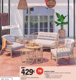 E.Leclerc Brico SALON BAS 4 PIECES offre