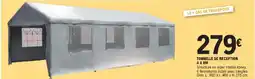 E.Leclerc Brico TONNELLE DE RECEPTION 4 X 8 M offre