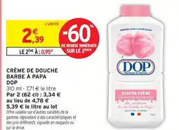 Intermarché Dop crème de douche barbe à papa offre