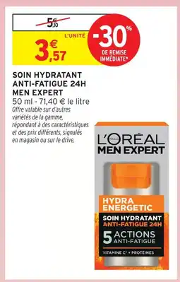 Intermarché L'oréal soin hydratant anti-fatigue 24h offre