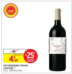 Intermarché L'odyssée aop bergerac rouge offre