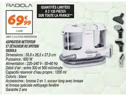 Netto Radiola aspirateur nettoyeur et détacheur rd spot600 offre