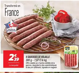 Netto Royal bernard 6 saucisses de volaille offre