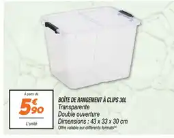 Netto Boîte de rangement à clips 30l offre