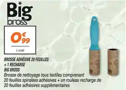 Netto Big bross brosse adhésive 20 feuilles + 1 recharge offre