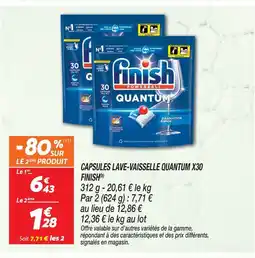 Netto Finish capsules lave-vaisselle quantum x30(b) offre