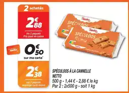 Netto Netto spéculoos à la cannelle offre