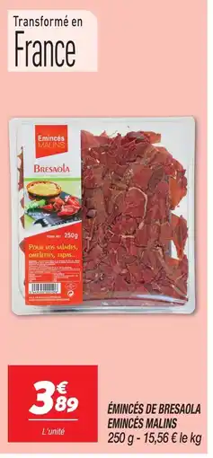 Netto Émincés malins émincés de bresaola offre