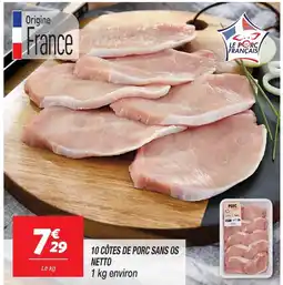 Netto 10 côtes de porc sans os netto offre