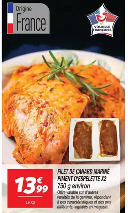 Netto Filet de canard mariné piment d'espelette x2 offre