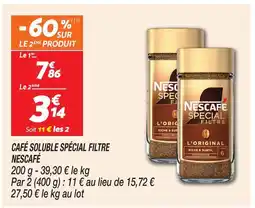 Netto Nescafé café soluble spécial filtre offre