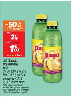 Netto Pago jus tropical multivitaminé offre