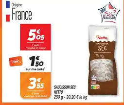 Netto Netto saucisson sec offre
