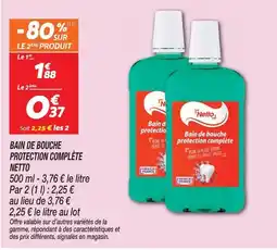 Netto Netto bain de bouche protection complète offre